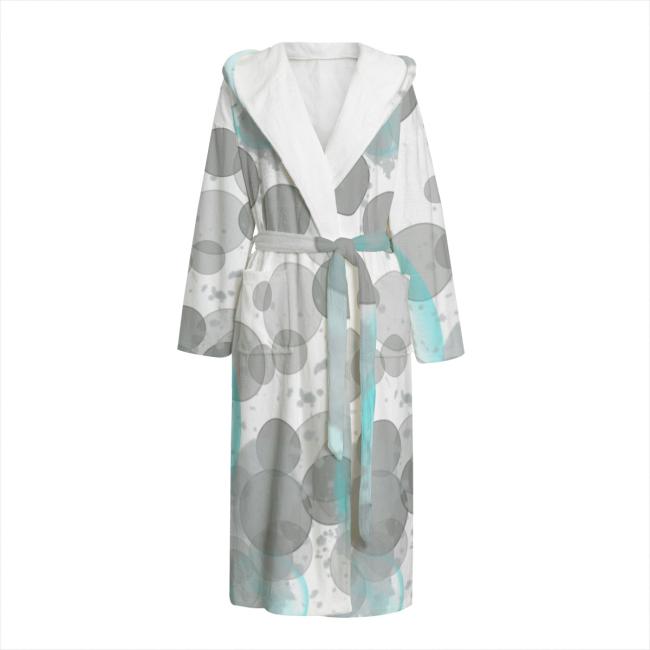 Bunter Bademantel Elli aus Flanell – flauschig & farbenfroh, Größen S–2XL